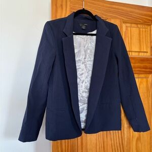 Aqua Womens Navy Blue Blazer